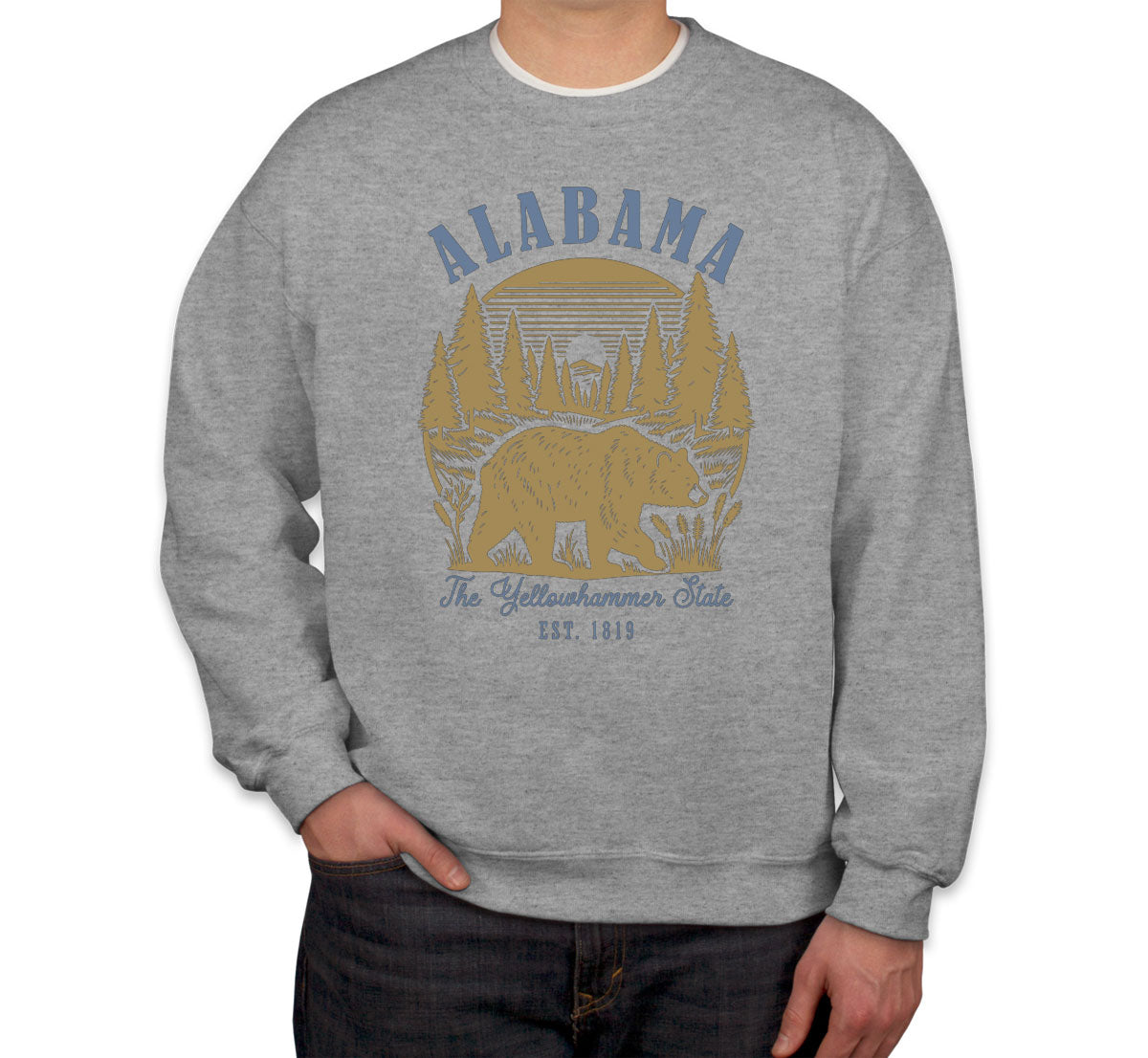 Alabama State Vintage Unisex Sweatshirt