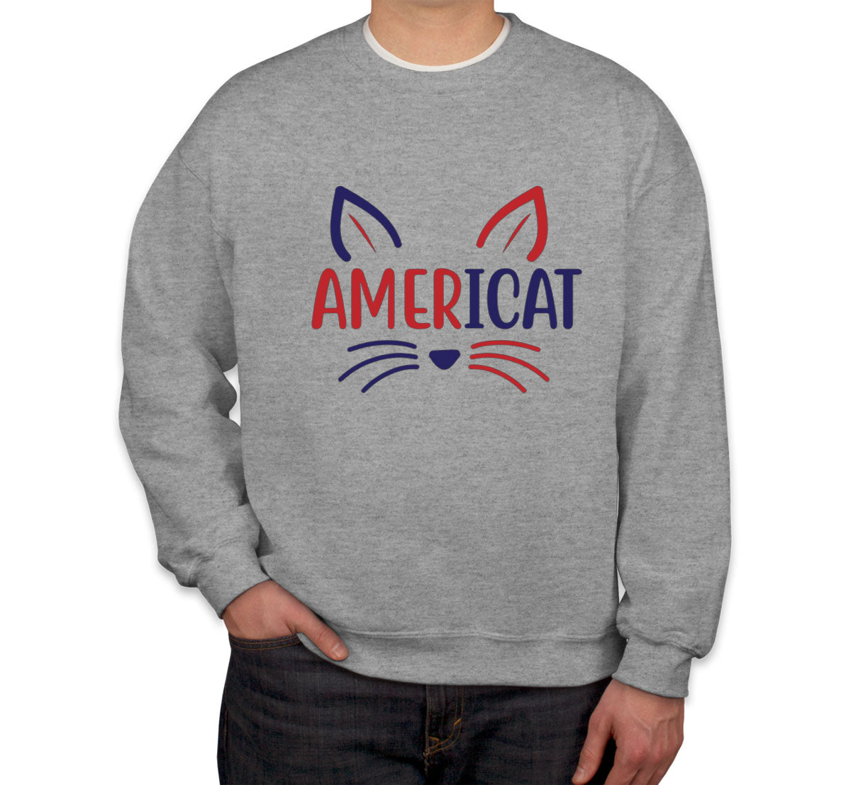 Americat Cat Unisex Sweatshirt