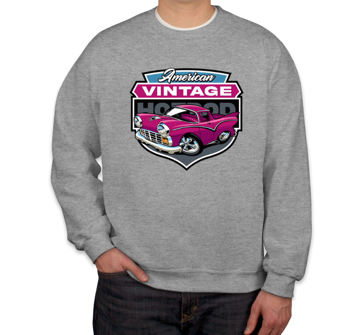 American Vintage Hotrod Car Unisex Sweatshirt