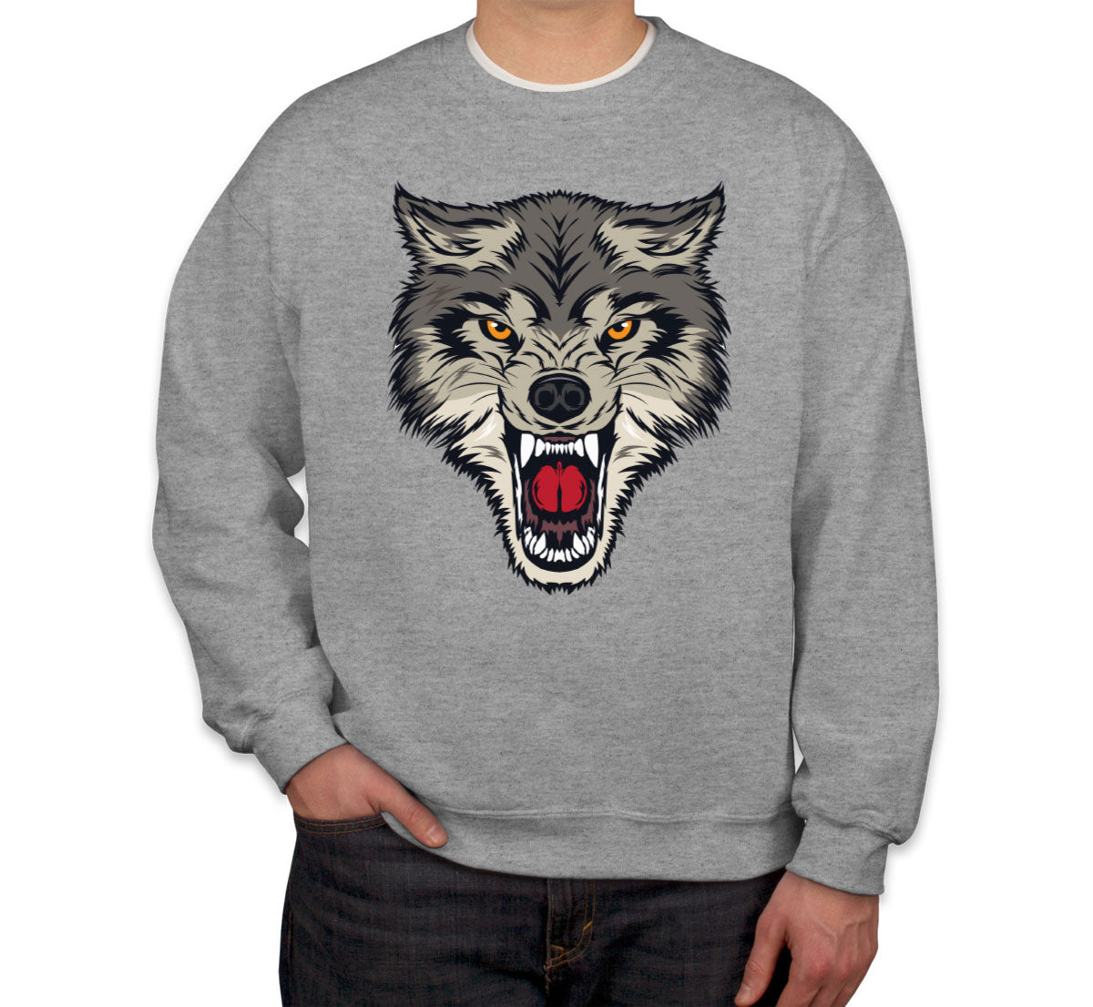 Angry Wolf Unisex Sweatshirt