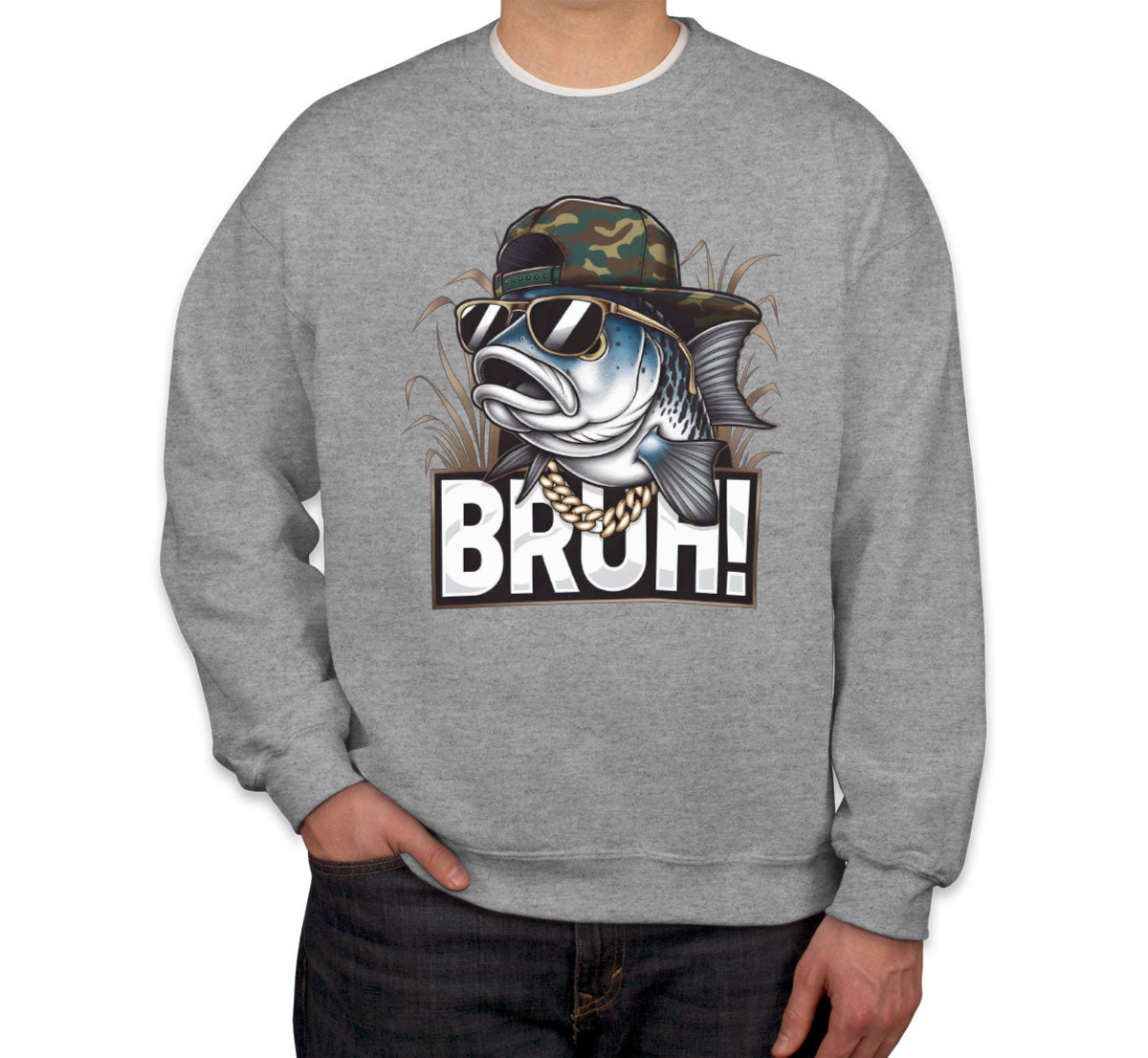 Funny Bass Fishing Unisex Sweatshirt