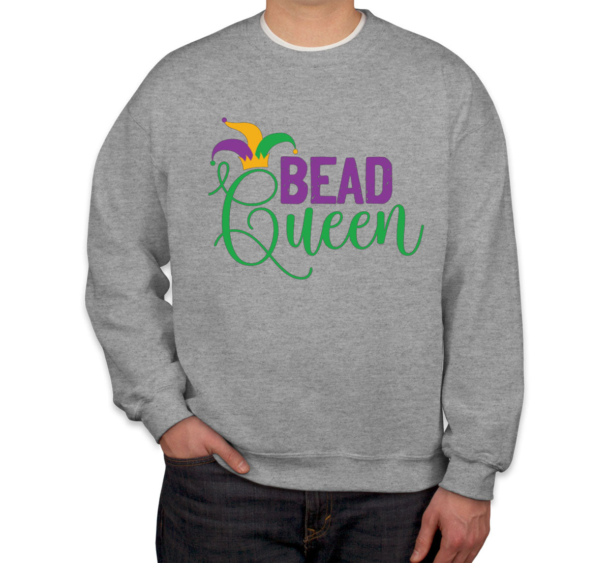 Bead Queen Mardi Gras Unisex Sweatshirt