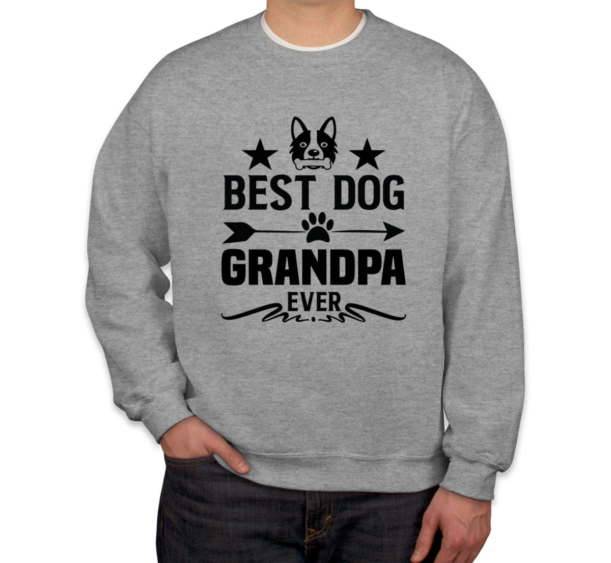 Best Dog Grandpa Ever Unisex Sweatshirt