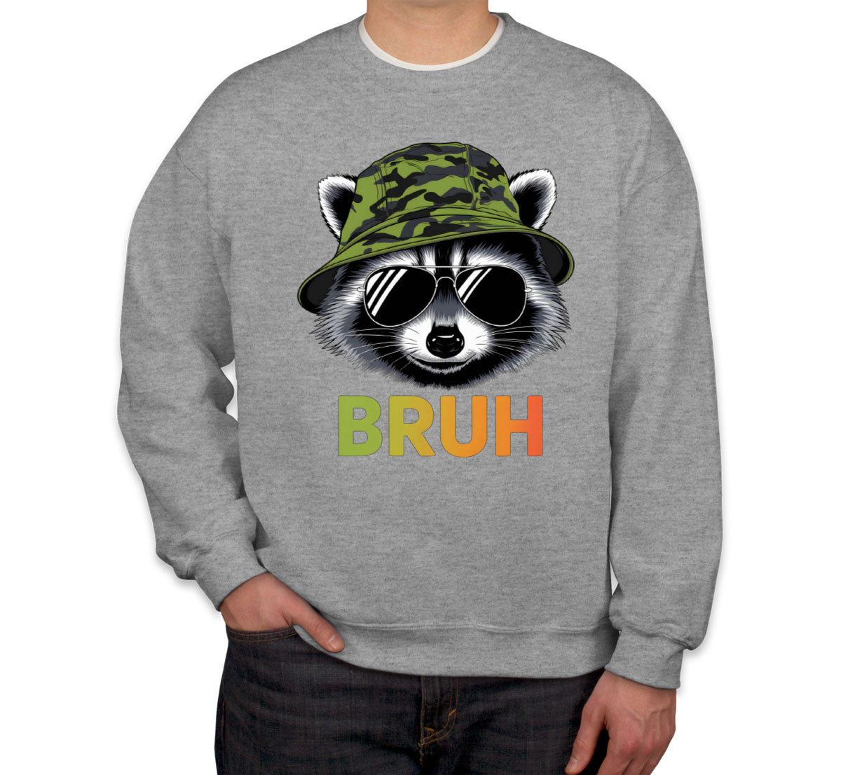 Cute Raccoon Bruh Unisex Sweatshirt