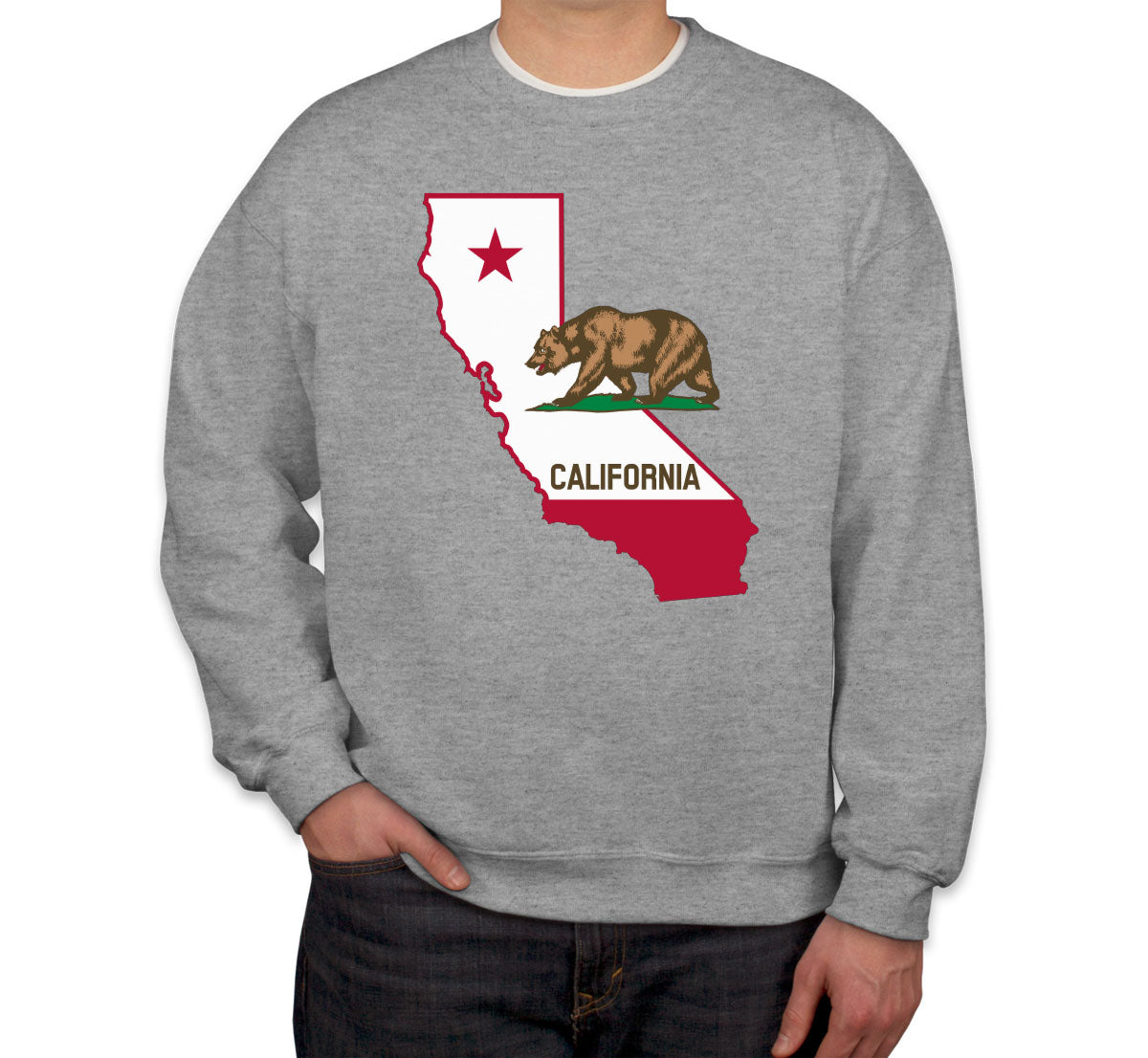 California State Flag Bear Unisex Sweatshirt