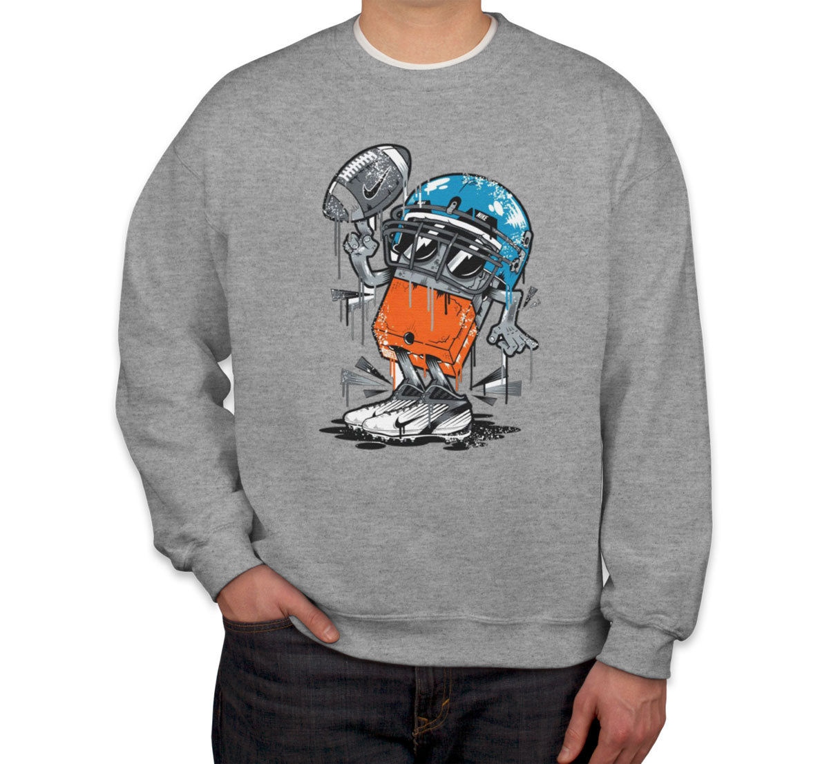 Monster Football Player Unisex Sweatshirt