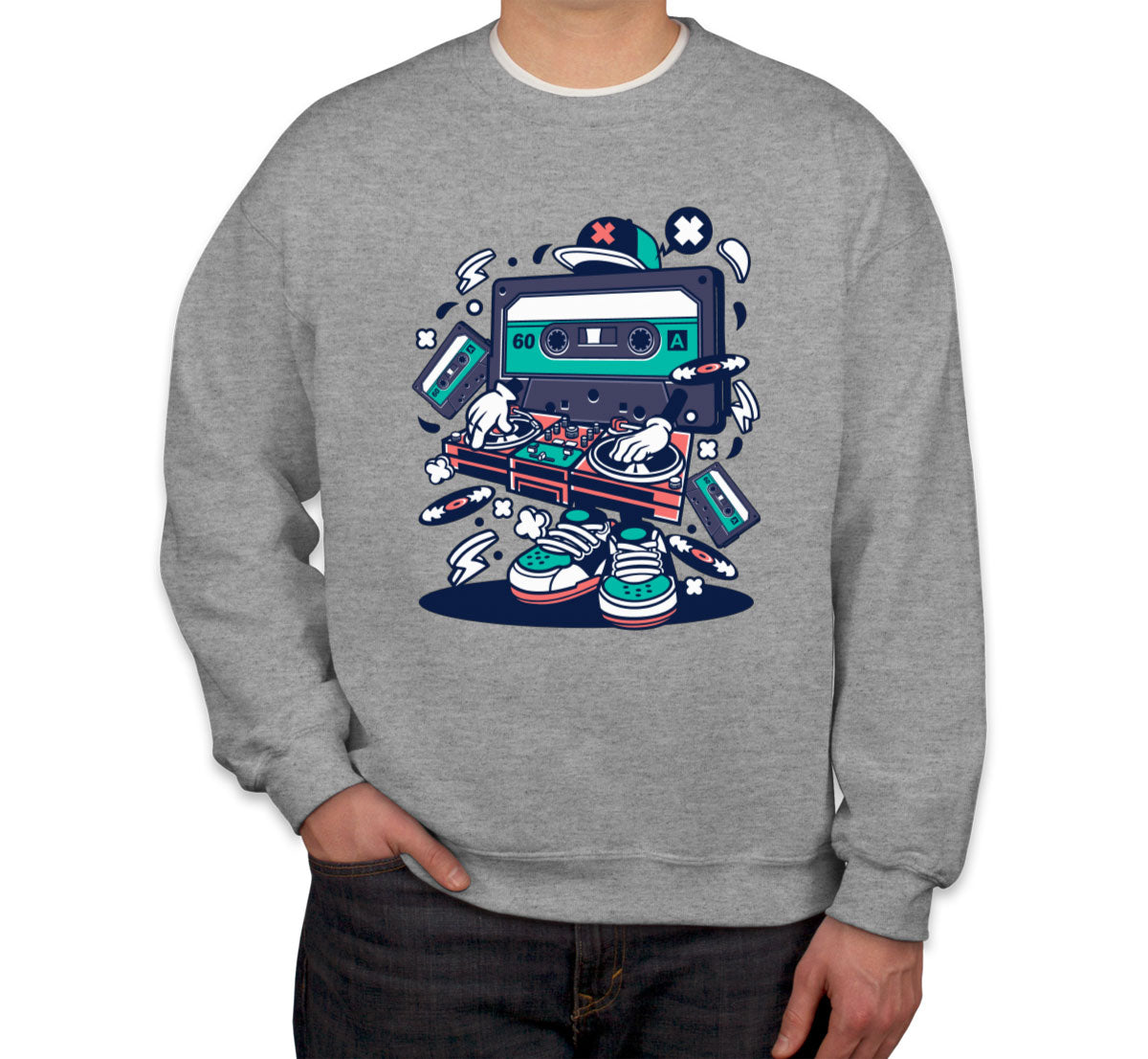 Cassette Disc Jockey Unisex Sweatshirt