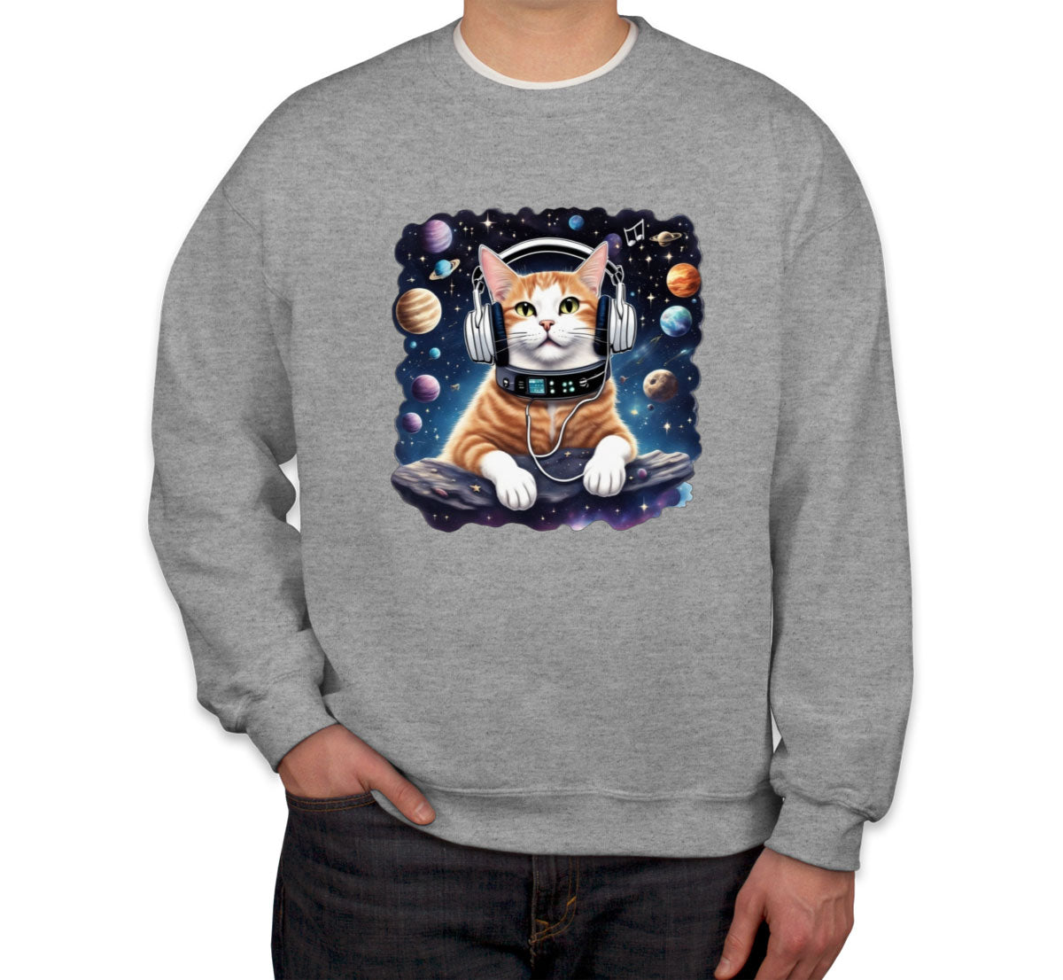 Cat In Space Unisex Sweatshirt