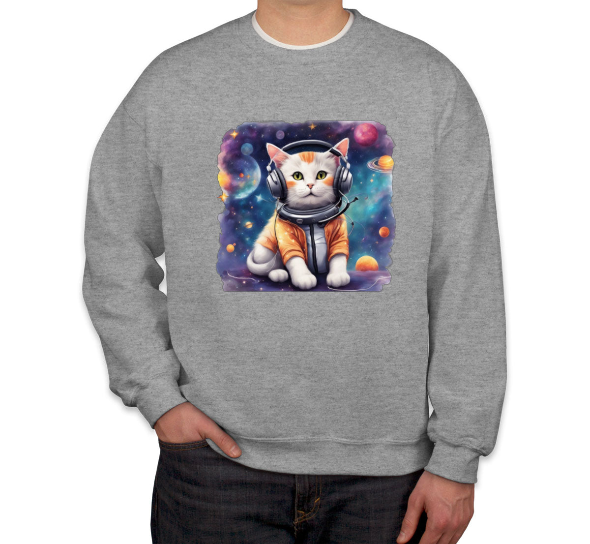 Cat In Space Unisex Sweatshirt