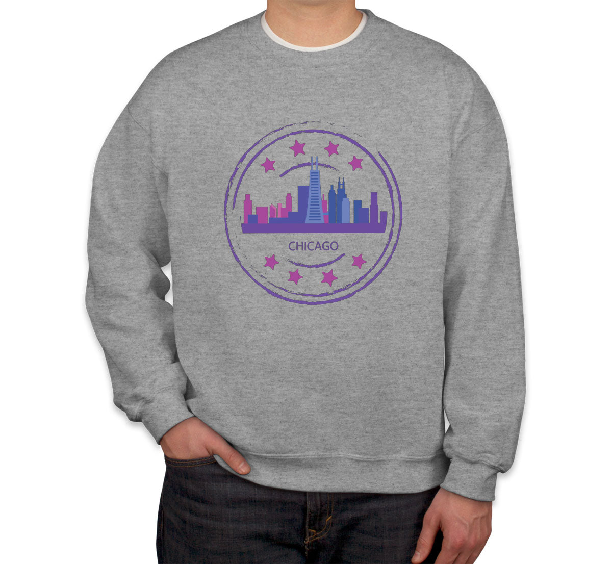 Chicago Stamp Unisex Sweatshirt