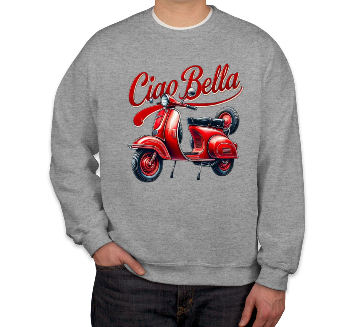 Ciao Bella Red Bike Unisex Sweatshirt