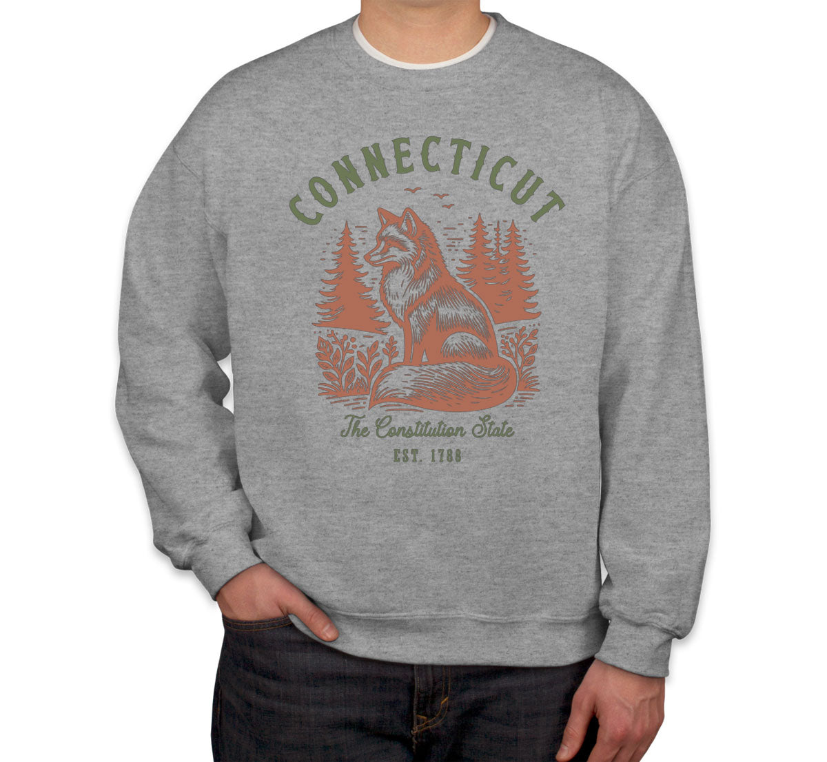 Connecticut State Vintage Unisex Sweatshirt