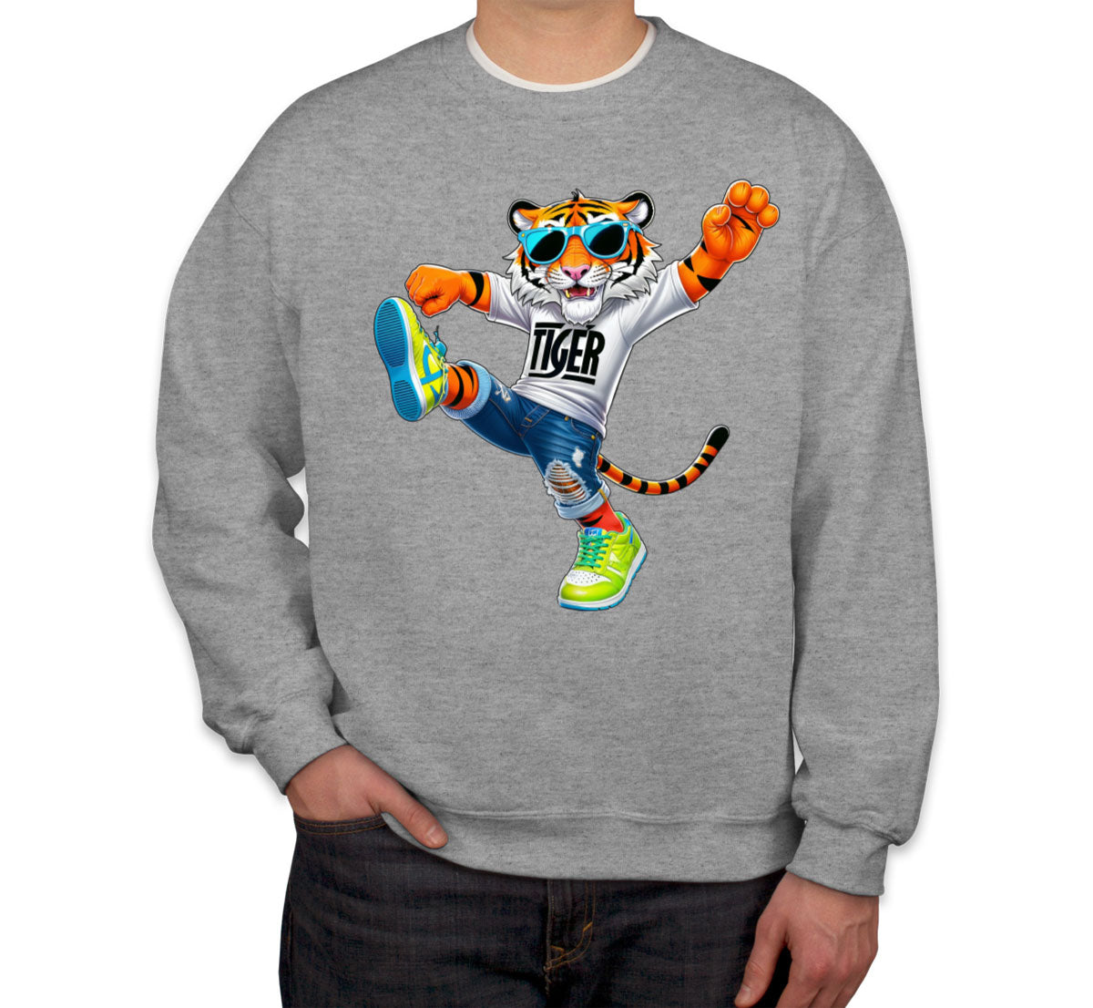 Dancing Tiger Unisex Sweatshirt