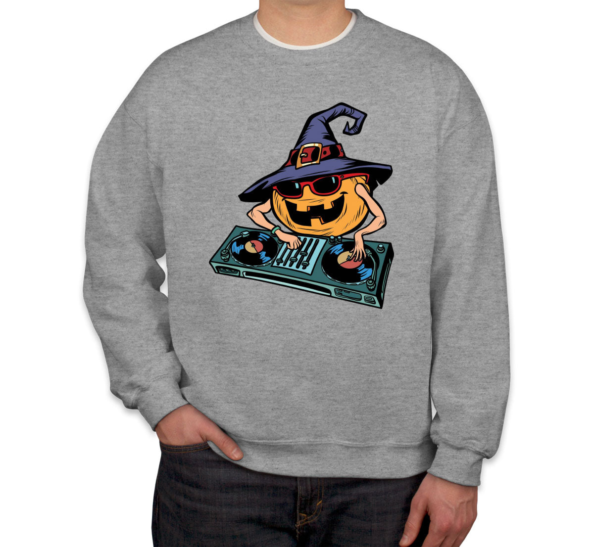 DJ Pumpkin Halloween Unisex Sweatshirt