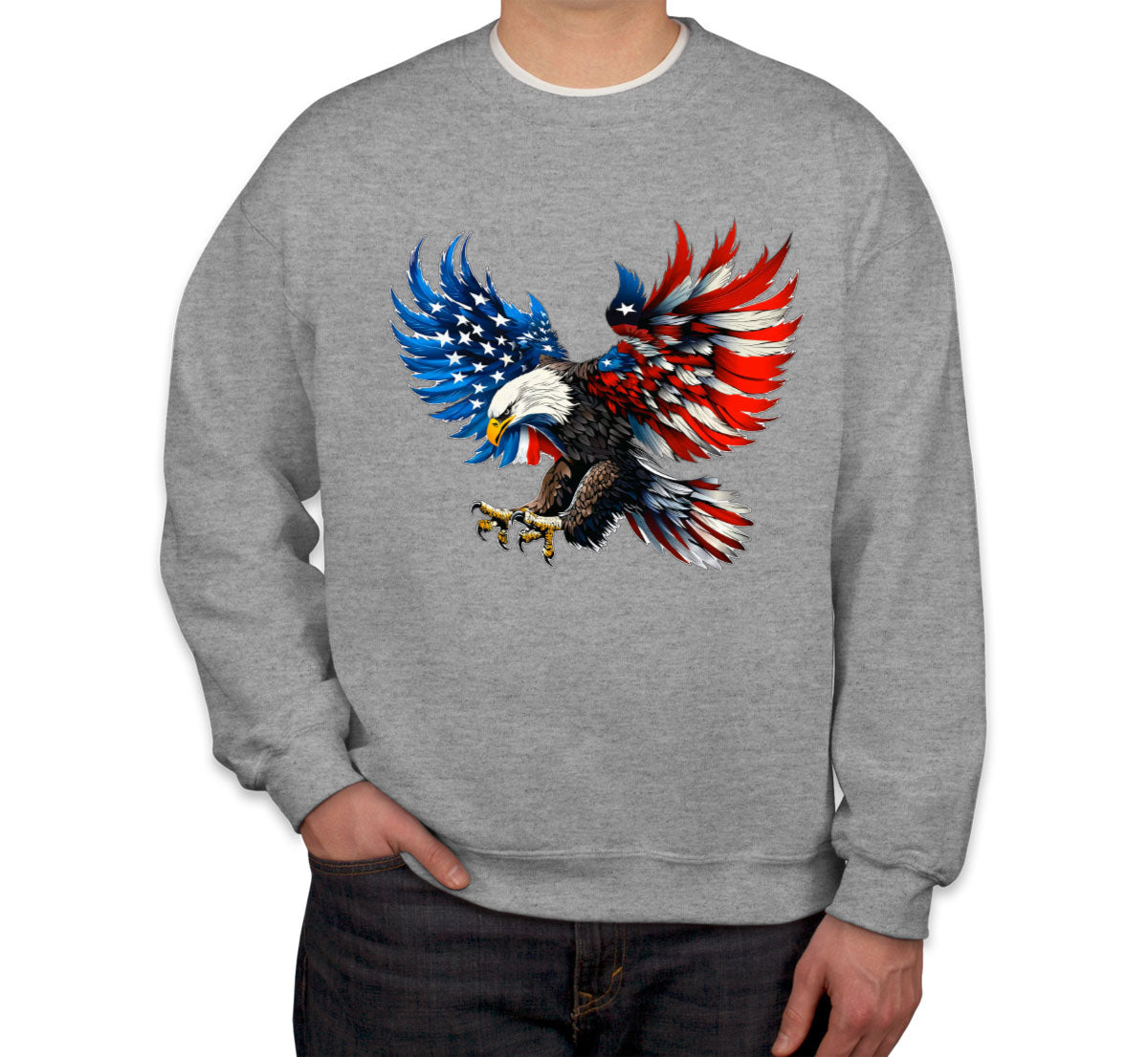American Eagle Flag Independence Day Patriotic Unisex Sweatshirt