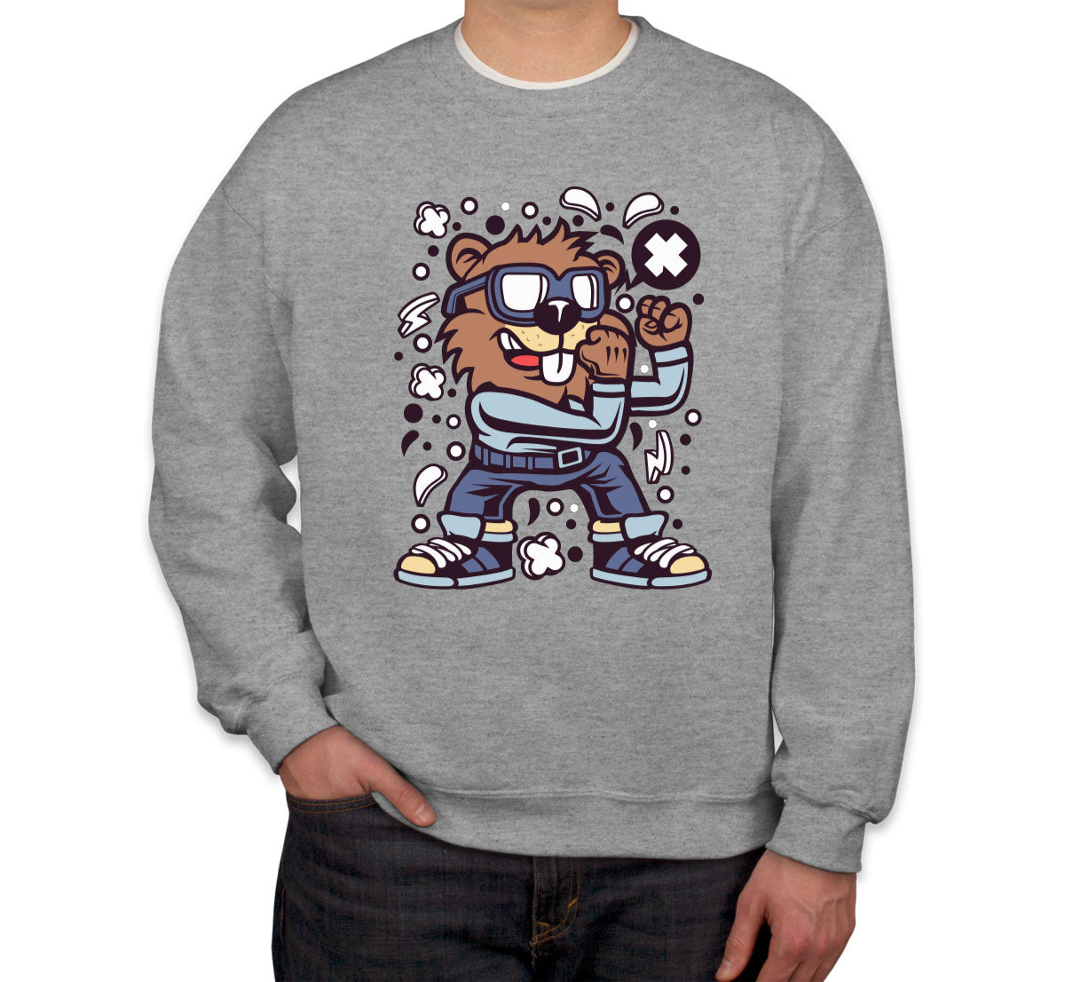 Fighter Beaver Unisex Sweatshirt