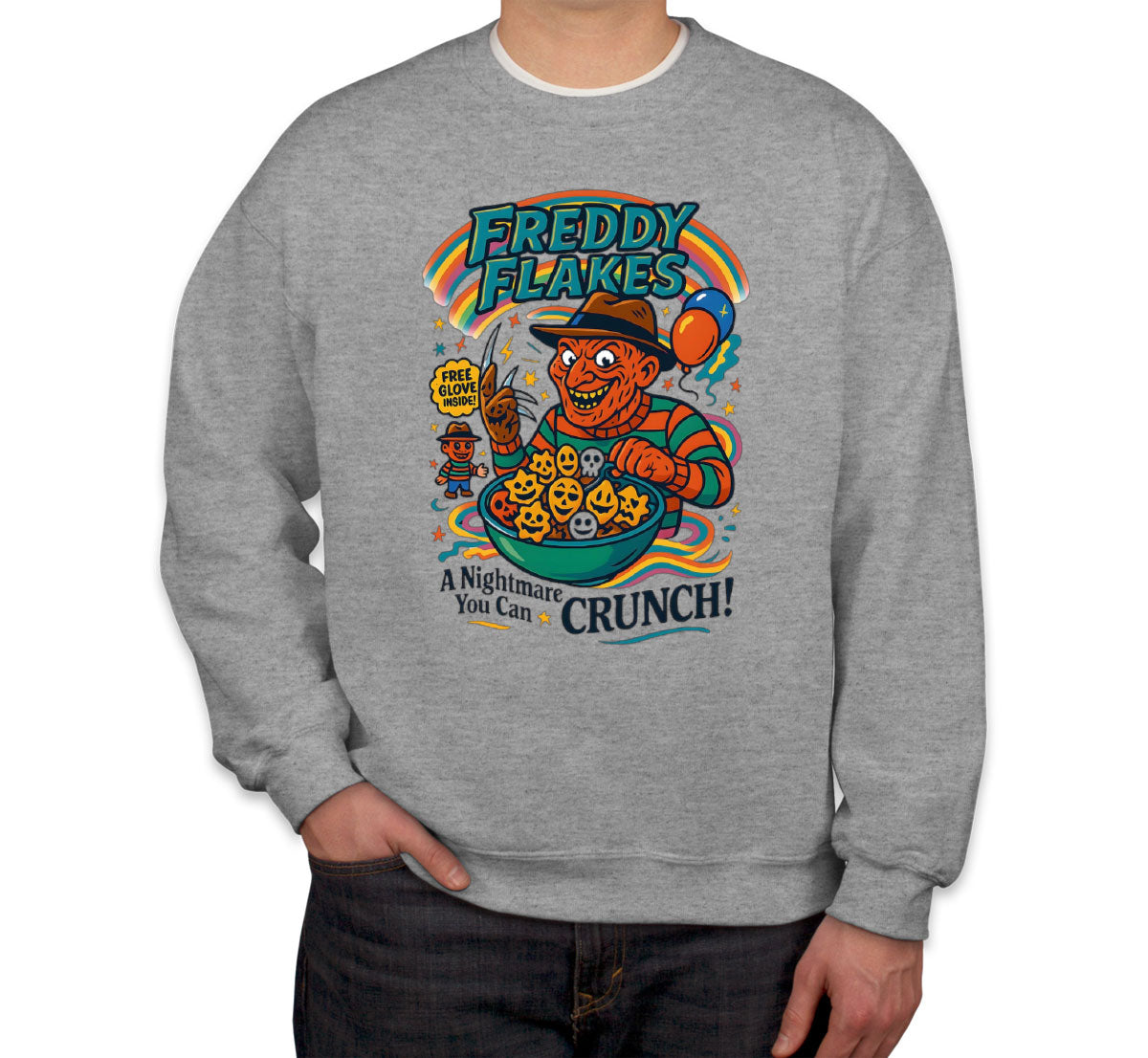 Freddy Flakes Halloween Unisex Sweatshirt