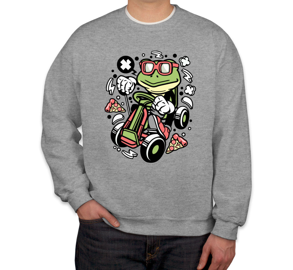 Frog GoKart Racer Unisex Sweatshirt