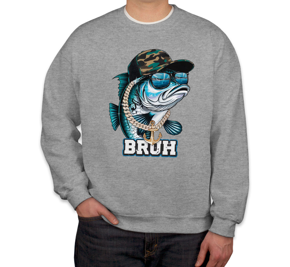 Funny Bass Fishing Unisex Sweatshirt