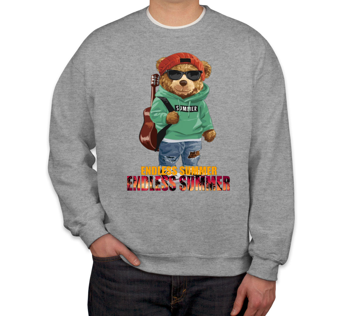 Funny Cool Bear Endless Summer Unisex Sweatshirt