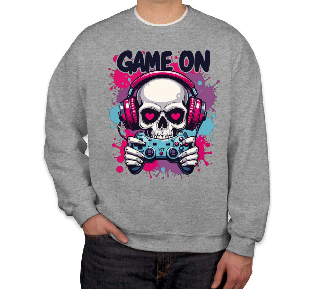 Game On Skull Unisex Sweatshirt