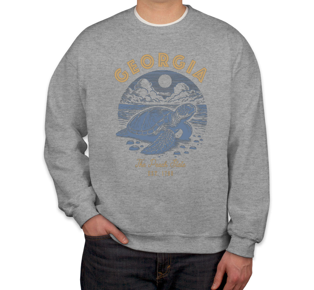 Georgia State Vintage Unisex Sweatshirt