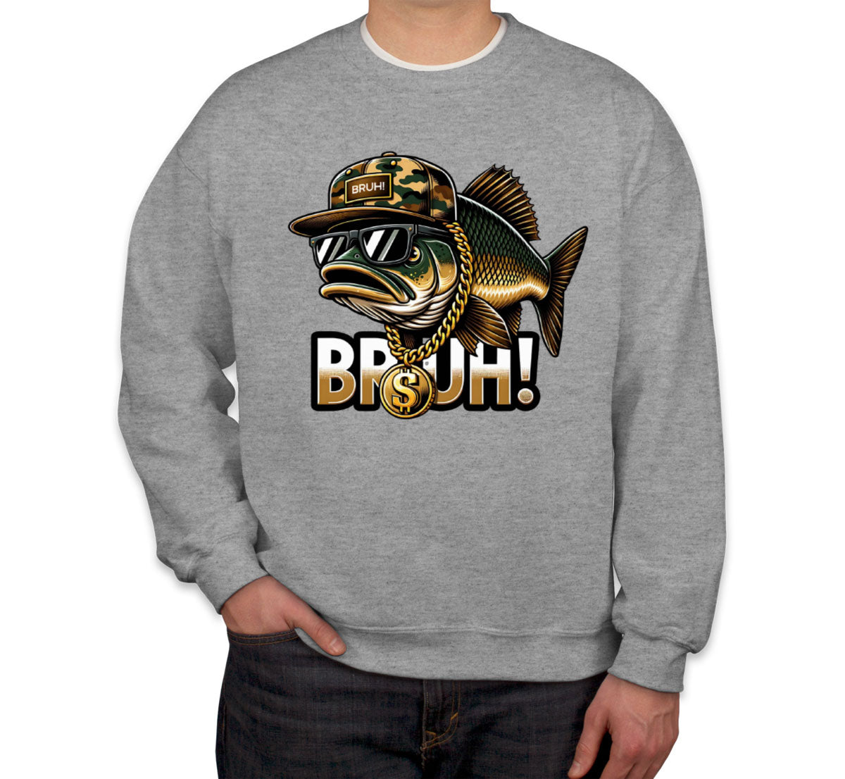 Funny Bass Fishing Unisex Sweatshirt