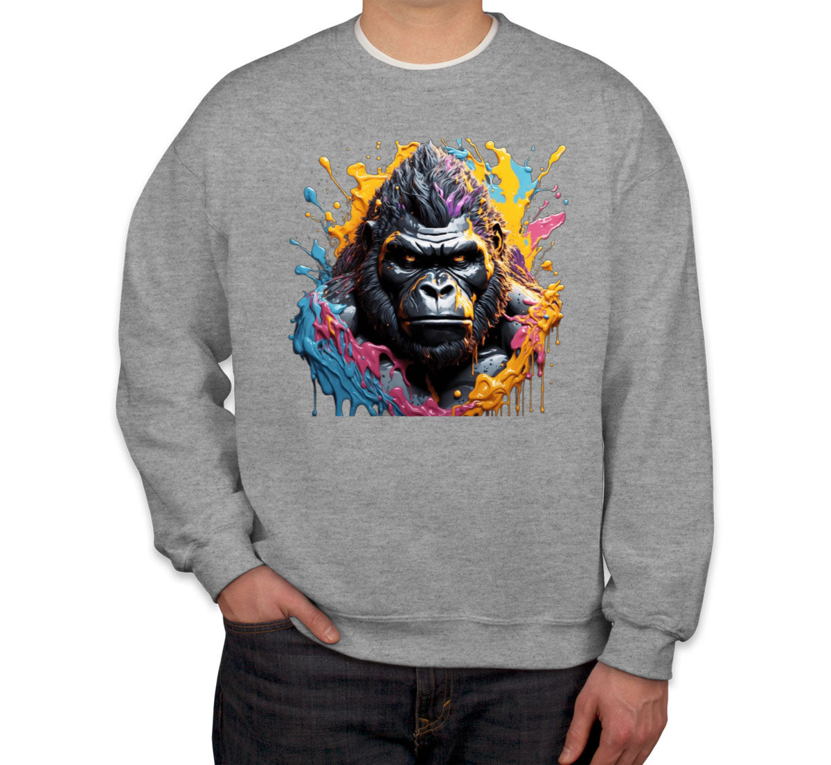 Colorful Gorilla Unisex Sweatshirt