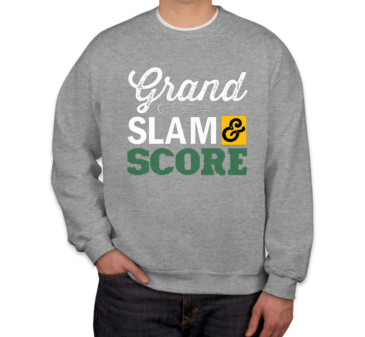 Grand Slam And Score Baseball Bat Unisex Sweatshirt