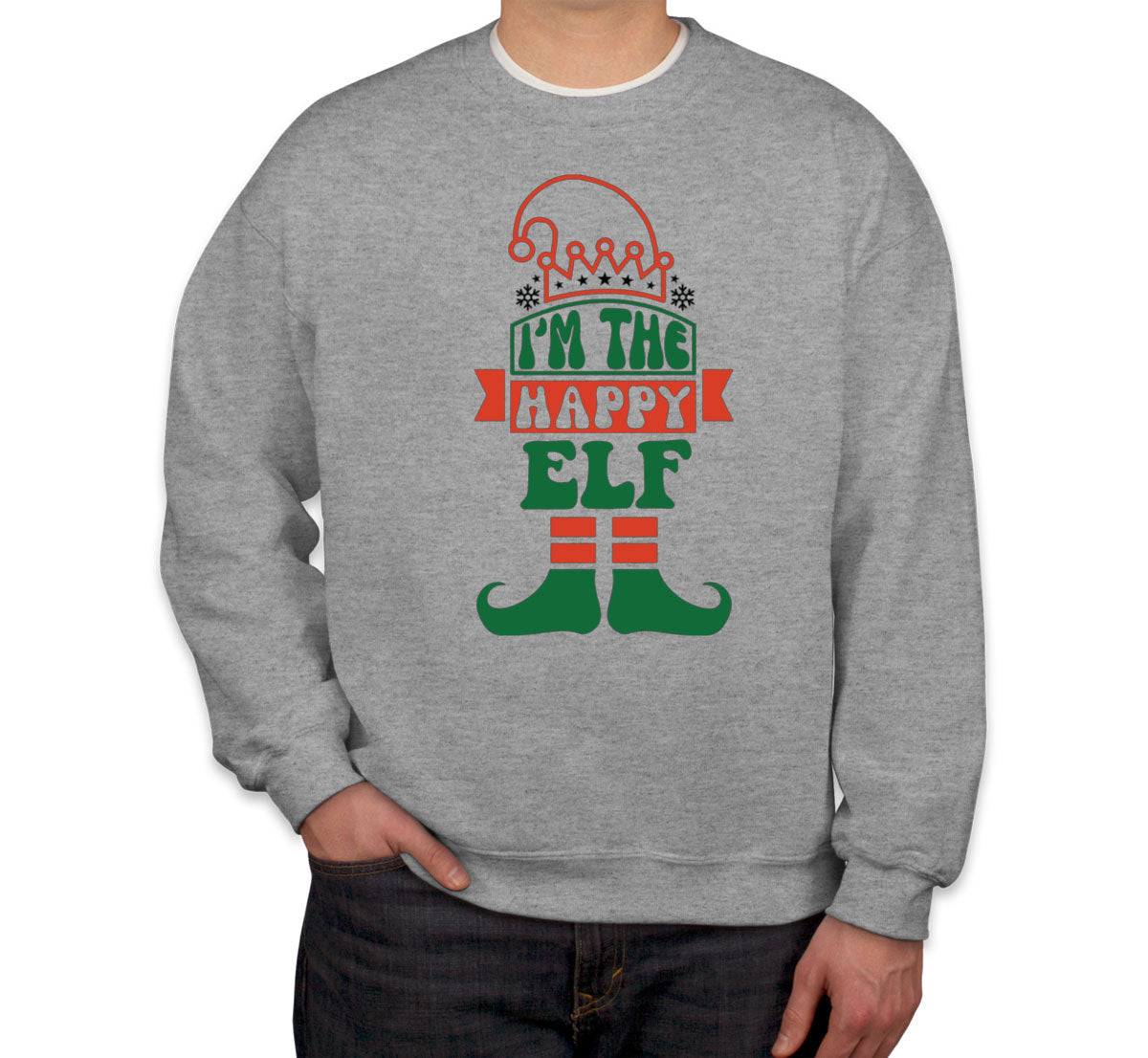 I'm The Happy Elf Christmas Unisex Sweatshirt