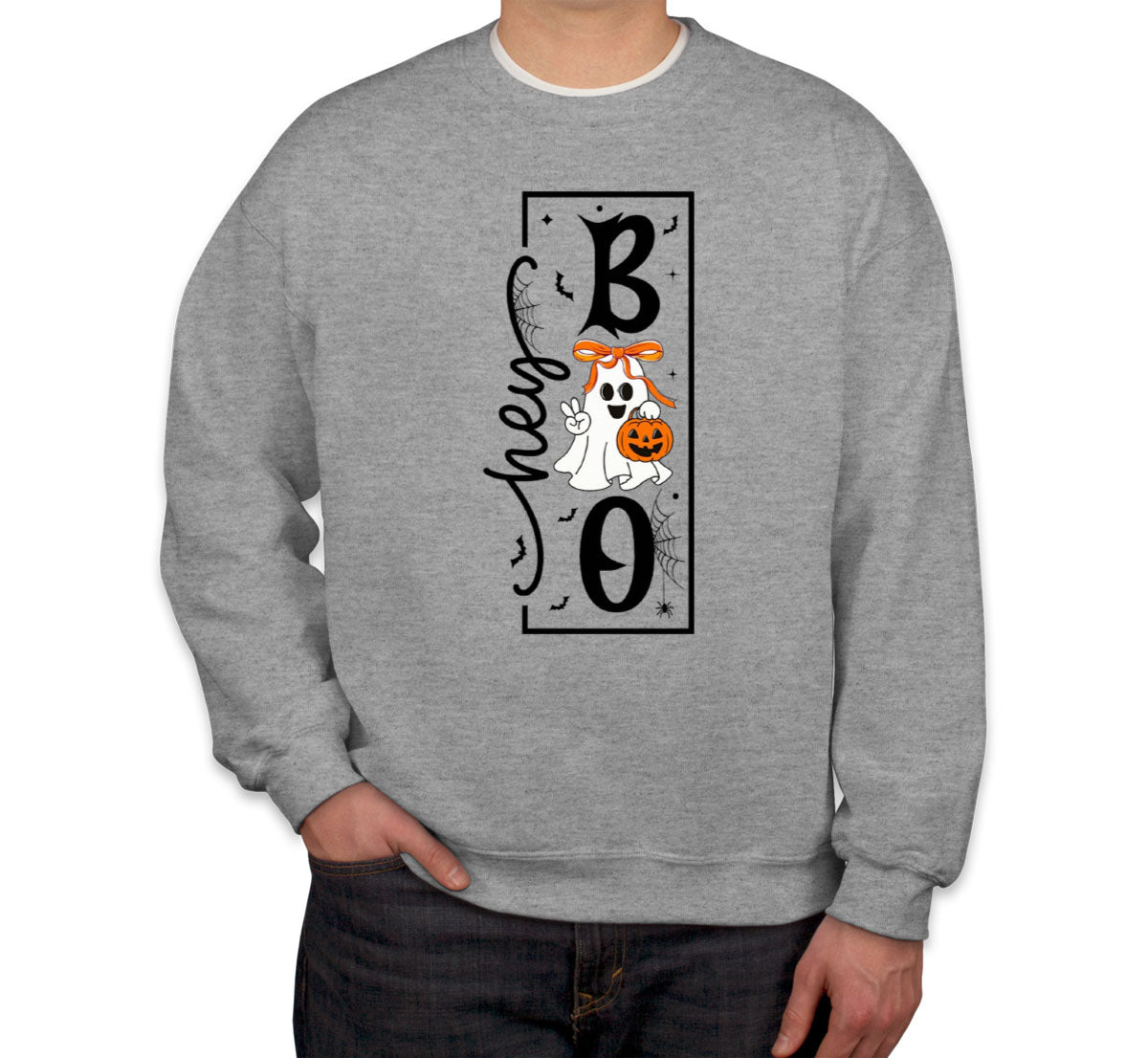 Hey Boo Halloween Unisex Sweatshirt