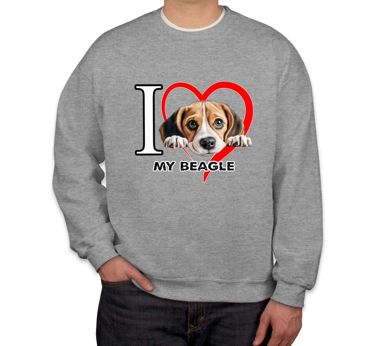 I Love My Beagle Dog Unisex Sweatshirt