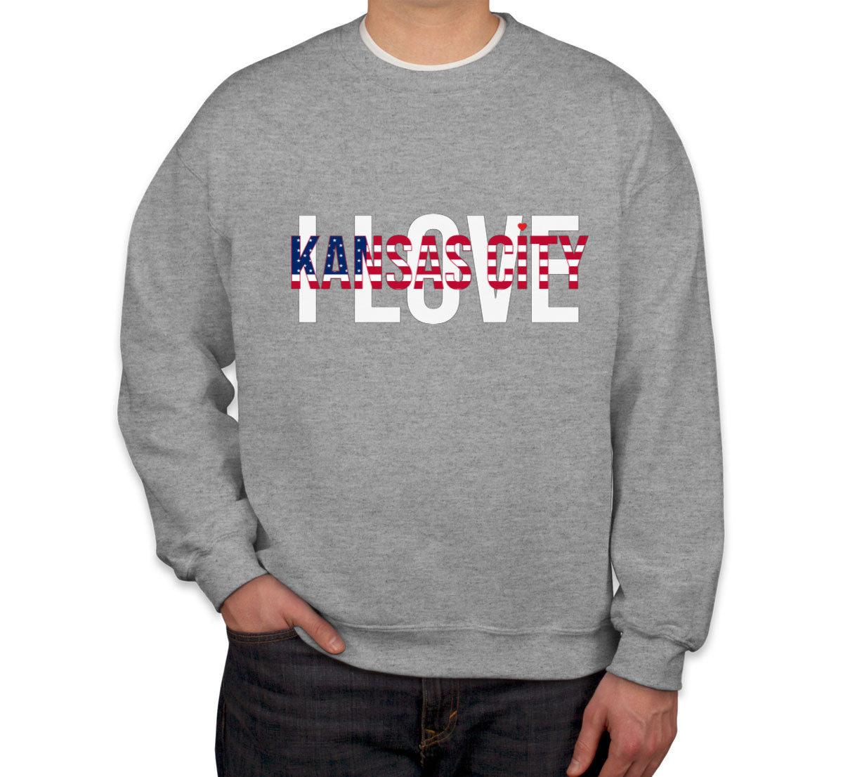 I Love Kansas City Unisex Sweatshirt