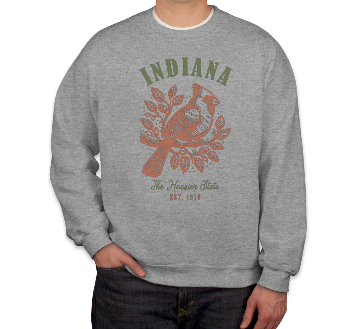 Indiana State Vintage Unisex Sweatshirt