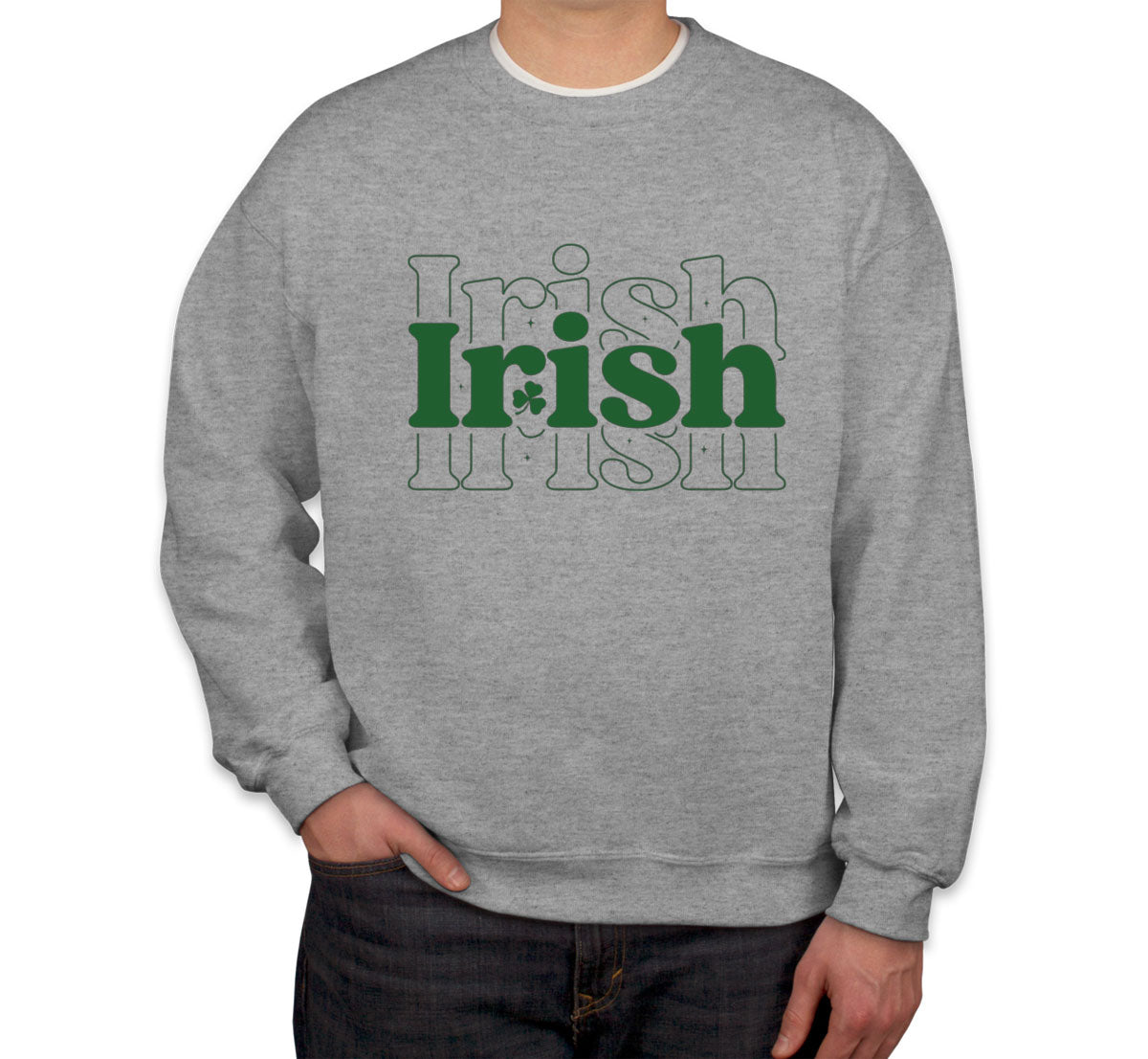 Irish Typography St. Patrick's Day Unisex Sweatshirt