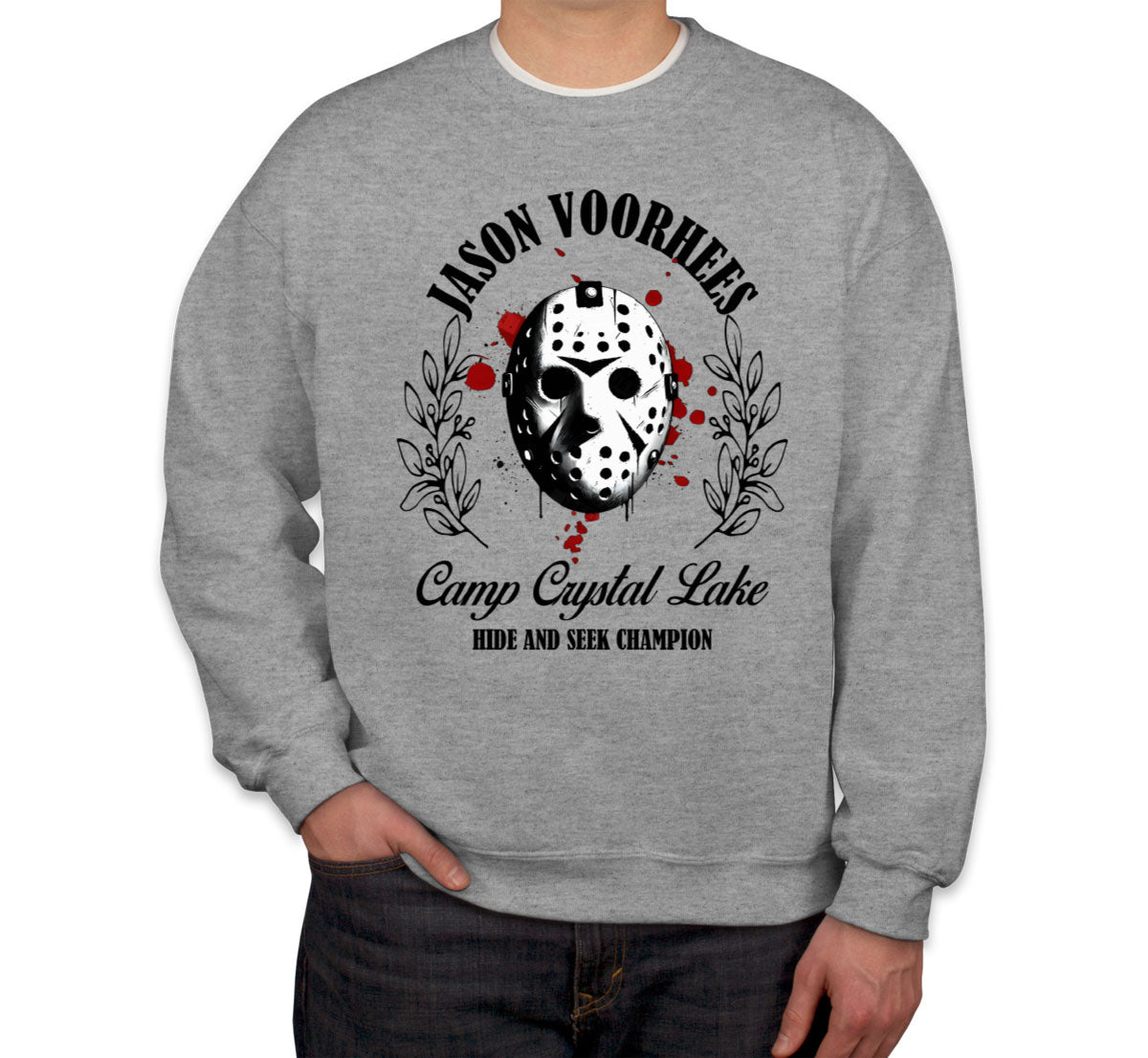 Jason Camp Crystal Lake Hide And Seek Champion Halloween Unisex Sweatshirt