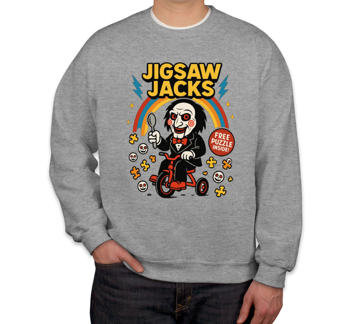 Jigsaw Jacks Halloween Unisex Sweatshirt