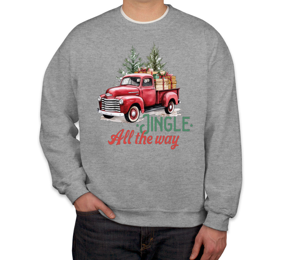 Jingle All the Way Christmas Unisex Sweatshirt