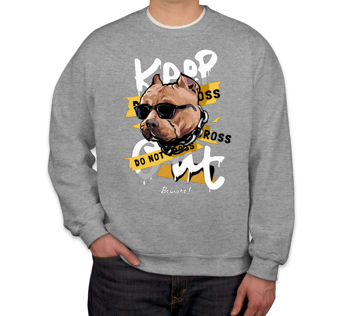 Keep Out Pitbull Dog Unisex Sweatshirt