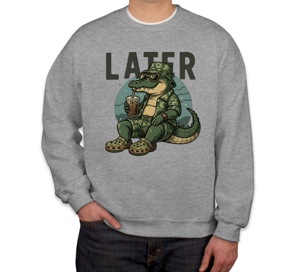 Camo Alligator Hunting Unisex Sweatshirt