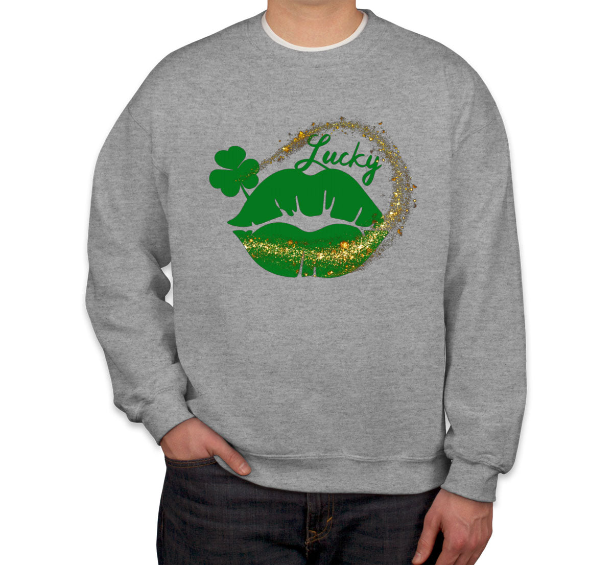 Lucky Lips St. Patrick's Day Unisex Sweatshirt