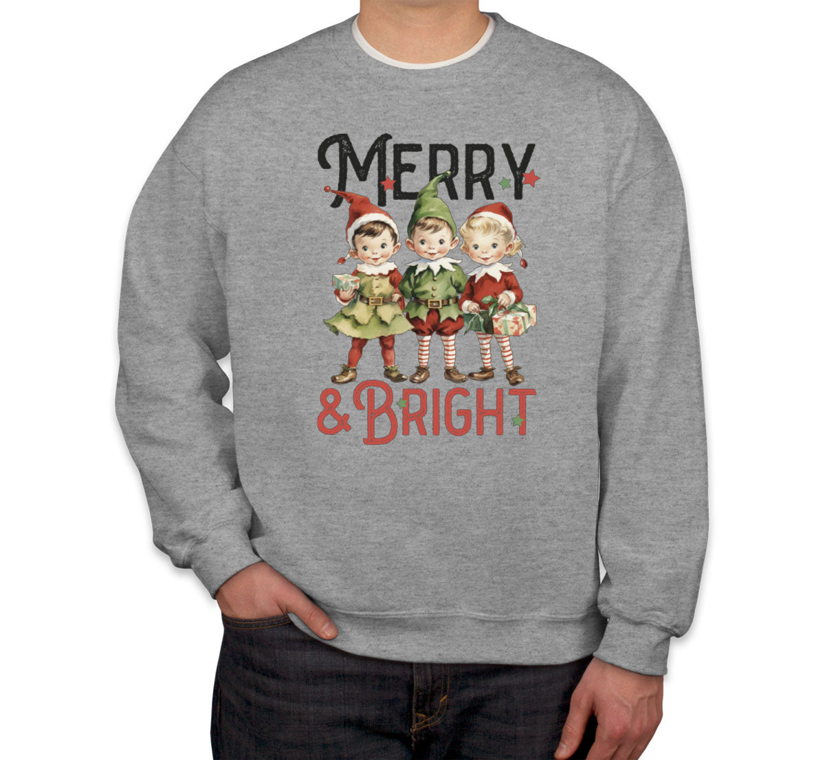 Merry And Bright Christmas Unisex Sweatshirt