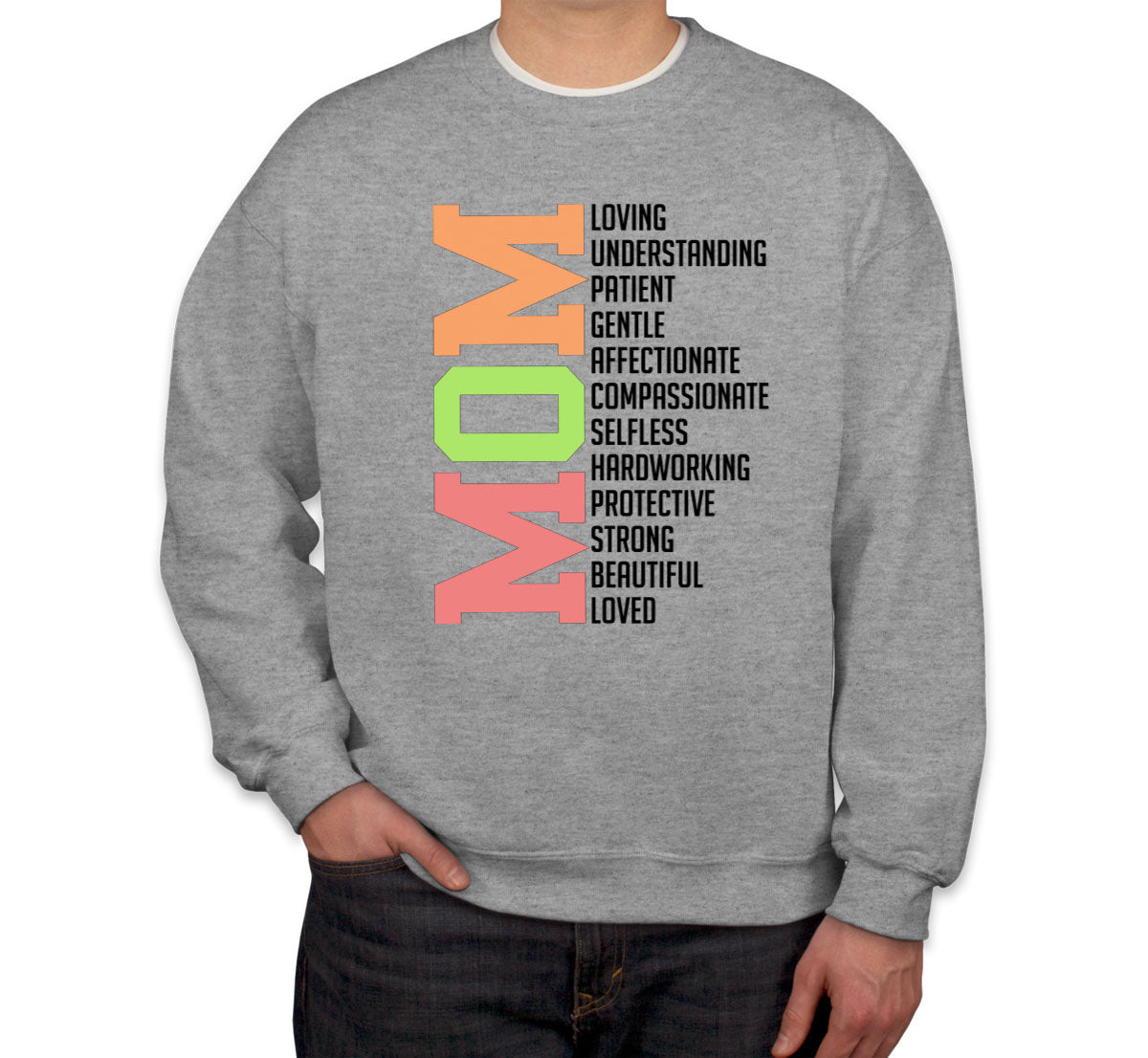 All Words About Mom Mother's Day Unisex Sweatshirt