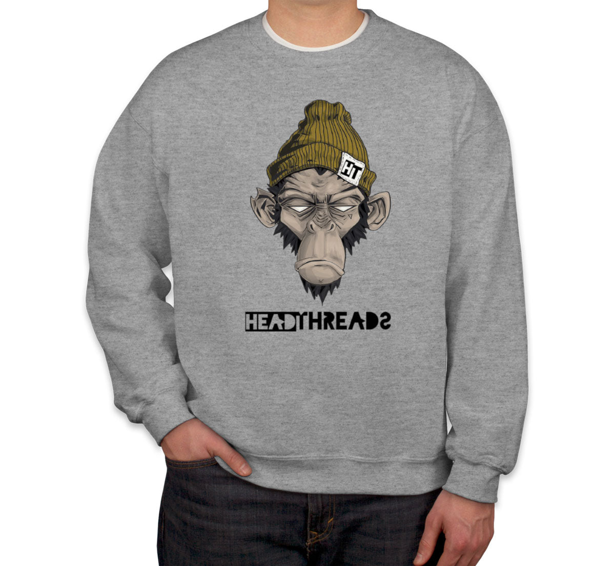 Monkey Headthreads Unisex Sweatshirt