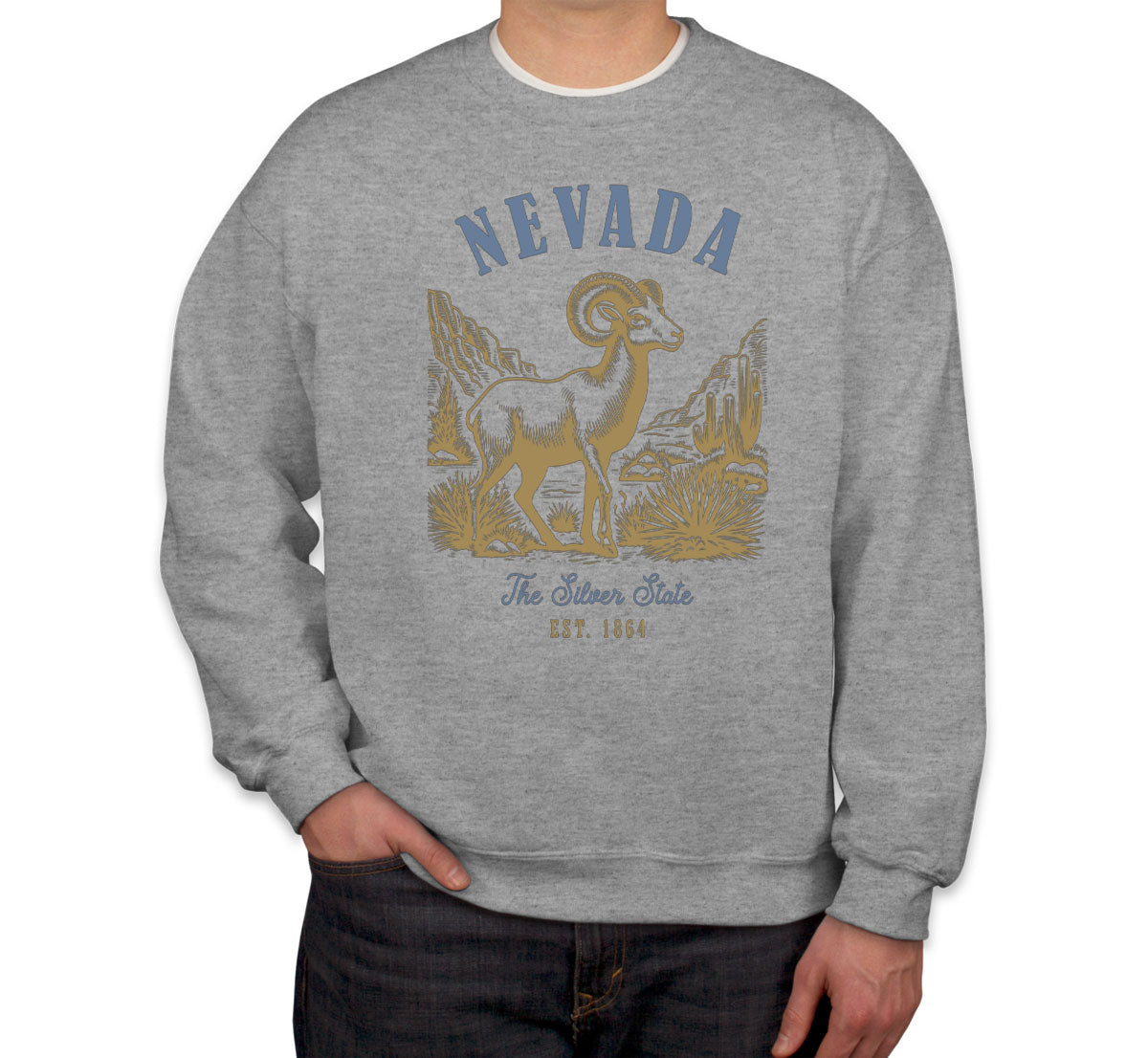 Nevada State Vintage Unisex Sweatshirt