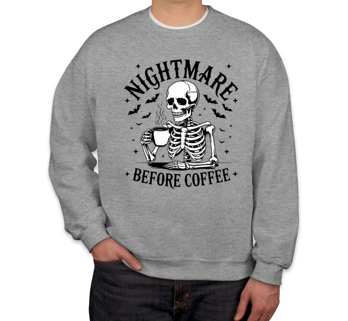 Nightmare Before Coffee Halloween Unisex Sweatshirt