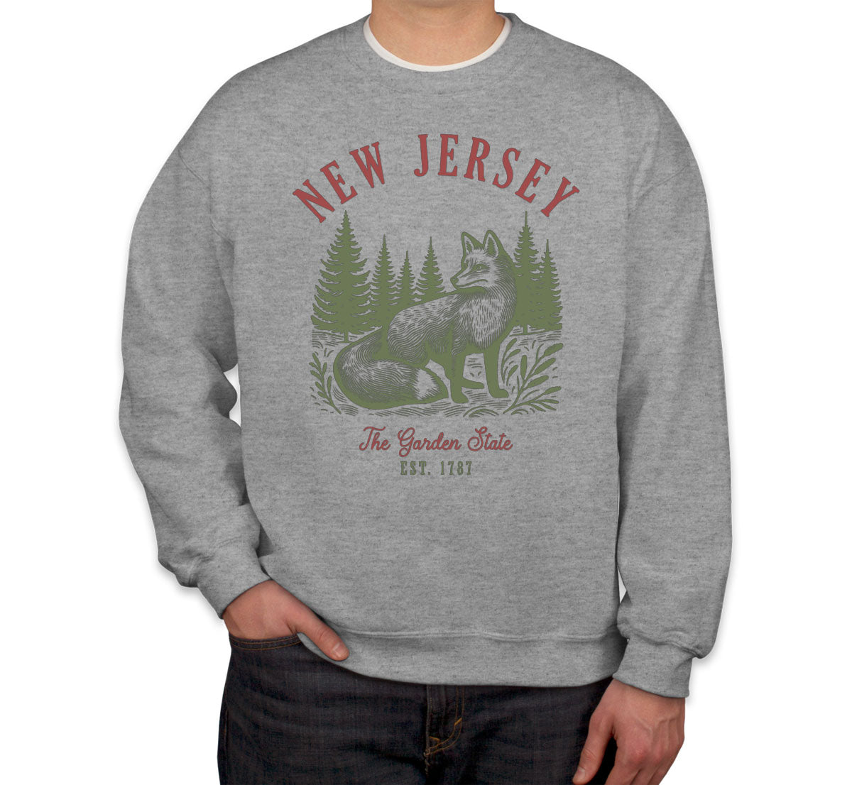 New Jersey State Vintage Unisex Sweatshirt