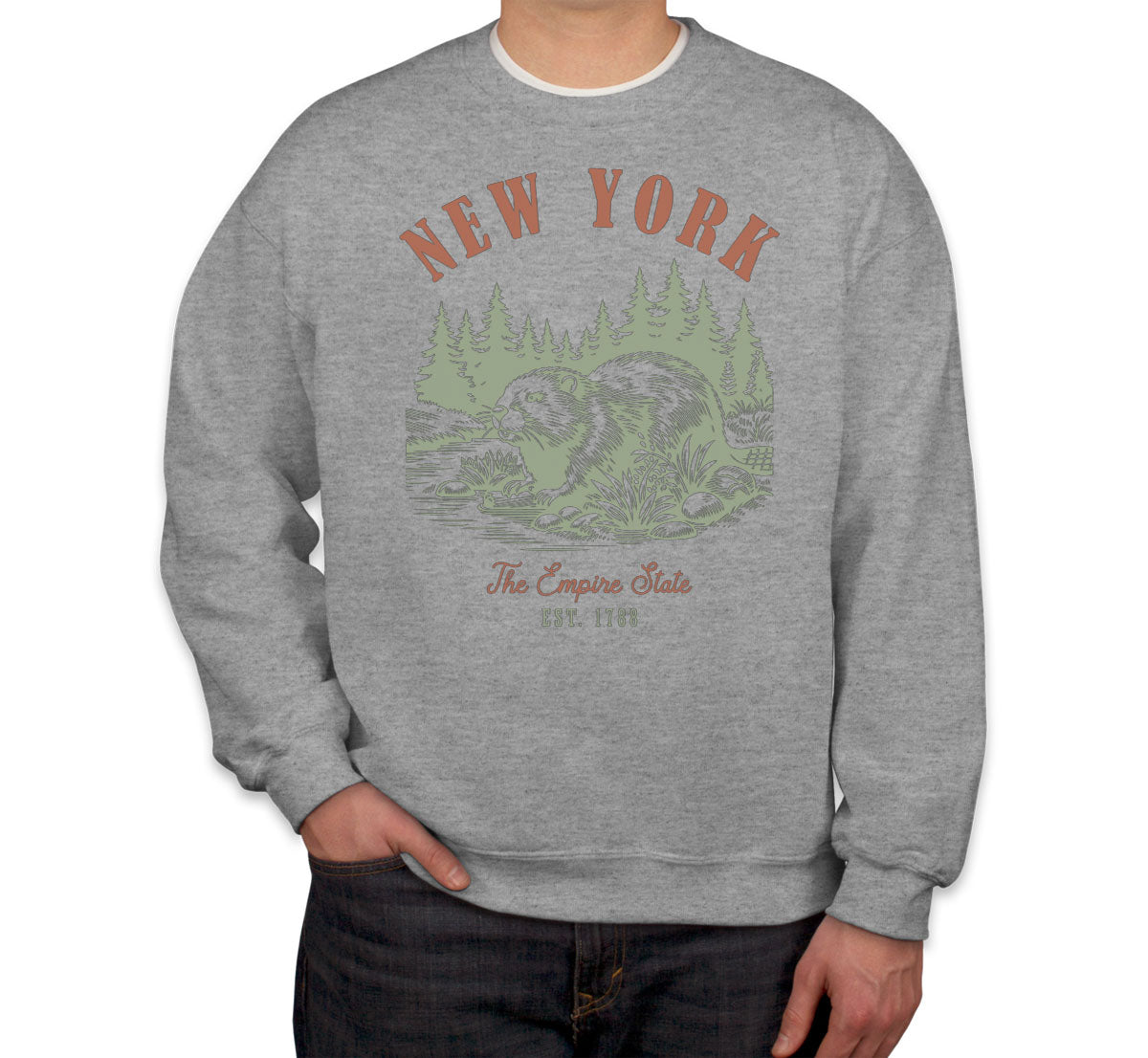 New York State Vintage Unisex Sweatshirt
