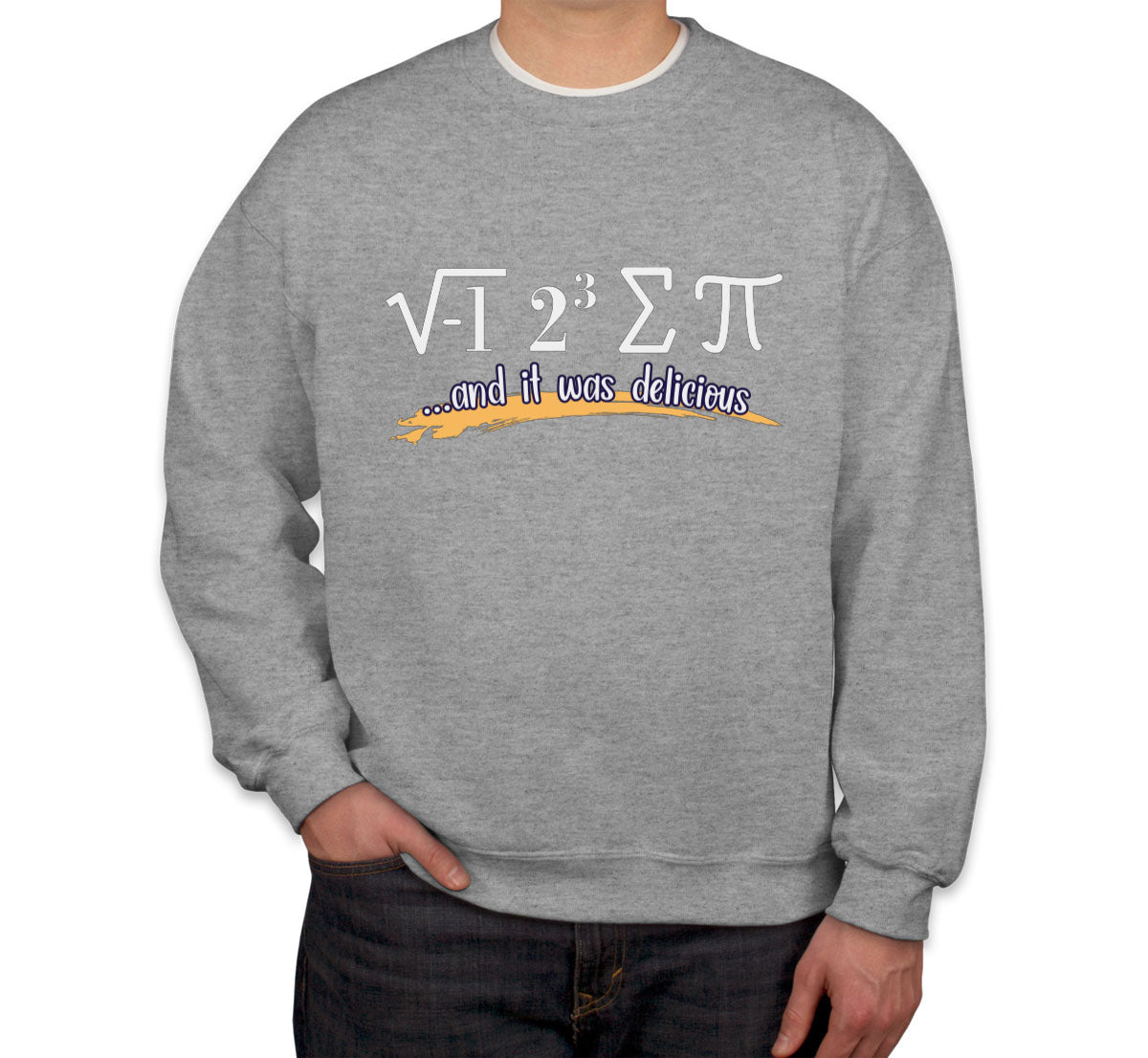 I Ate Some Pie and It Was Delicious Pi Day Math Unisex Sweatshirt
