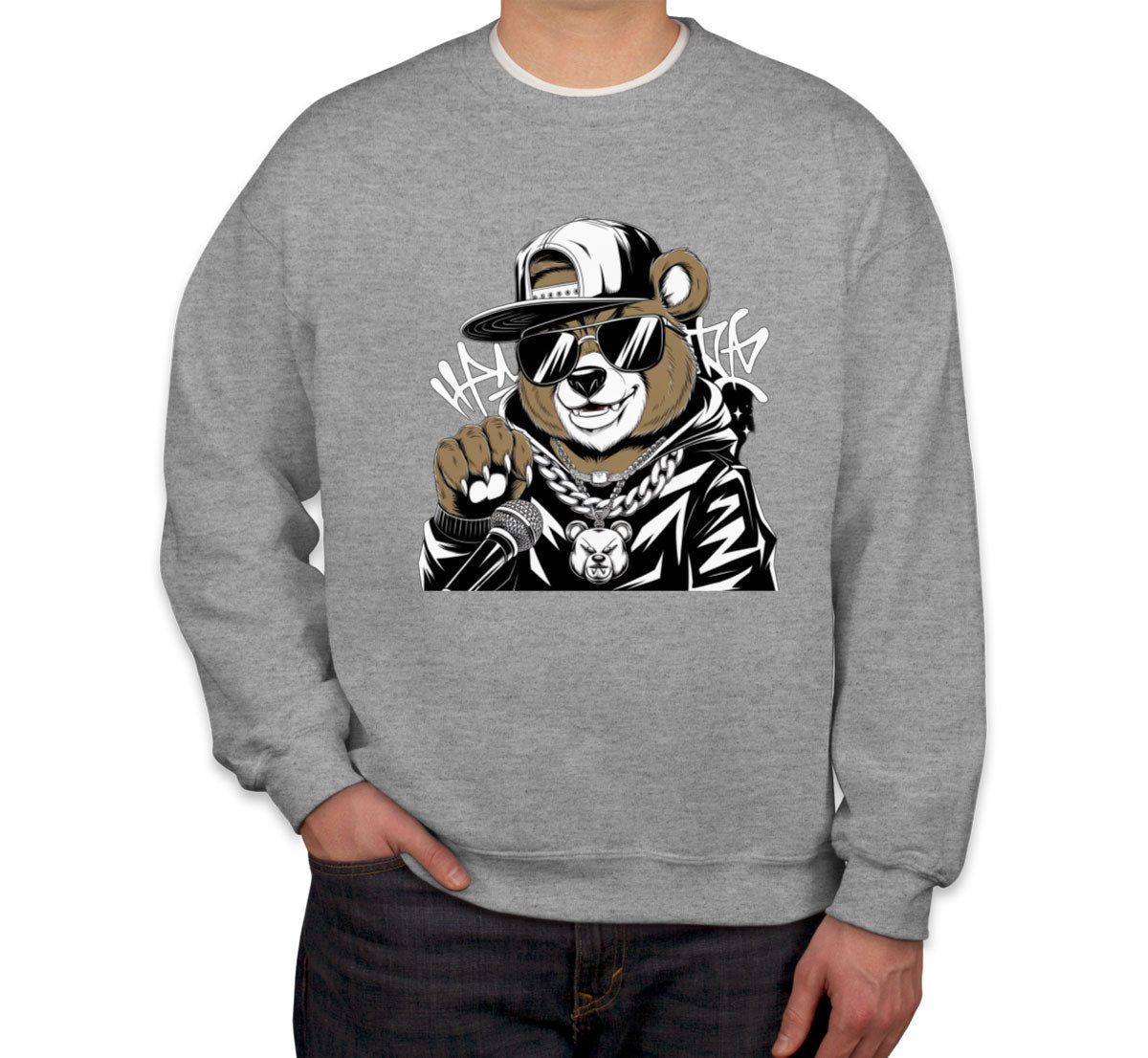 Rapper Bear Unisex Sweatshirt